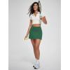 imageODODOS Womenss High Waist Tennis Skirts Cloud Feeling Builtin Shorts Athletic Golf Casual Skorts with PocketsDark Green