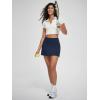 imageODODOS Womenss High Waist Tennis Skirts Cloud Feeling Builtin Shorts Athletic Golf Casual Skorts with PocketsNavy