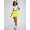 imageODODOS Womenss High Waist Tennis Skirts Cloud Feeling Builtin Shorts Athletic Golf Casual Skorts with PocketsNeon Green
