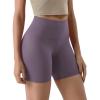 imageODODOS ODLIFT Compression Shorts for Women 4quot  6quot  8quot  10quot High Waist Workout Biker Shorts with Inner PocketAsh Violet
