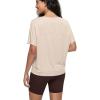 imageODODOS Womens Cozy French Terry Batwing Sleeveless Tee  Soft Crew Neck Curved Hem Relaxed Fit Casual ShirtsBeige