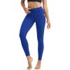 imageODODOS Womens Drawstring Tie Daily Pocket Leggings 25quot  28quot High Waist Workout Yoga PantsRoyal Blue