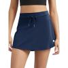 imageODODOS Womens Drawstring Tie Daily Skirts Builtin Shorts Athletic Golf Tennis Skorts with Ball PocketNavy
