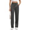imageODODOS Womens Modal Soft Classic Pants Mid Rise PullOn Lounge Casual Work Pants with Pockets29 InseamCharcoal