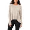 imageODODOS Womens Modal Soft Long Sleeve Tee with Thumb Hole Athletic Gym Workout Tops Yoga ShirtsAbalonewashed