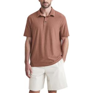imageODODOS Mens Performance Polo Stratum Tech Shirts Ultra Soft Moisture Wicking UPF 50 Fitness TopsThe Ascent SeriesTamarind Heather