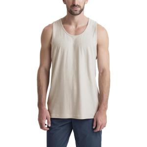 imageODODOS Mens Performance Tank  Stratum Tech Tee Ultra Soft Moisture Wicking UPF 50 Sleeveless Shirts The Ascent SeriesMilkweed Heather