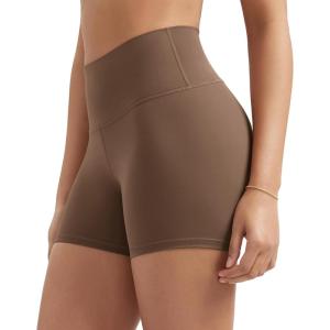 imageODODOS ODLIFT Compression Shorts for Women 4quot  6quot  8quot  10quot High Waist Workout Biker Shorts with Inner PocketBrunette