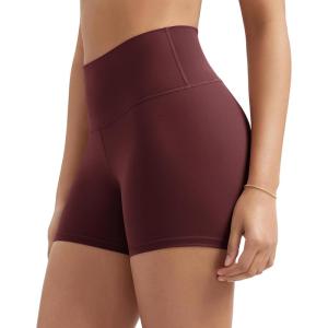 imageODODOS ODLIFT Compression Shorts for Women 4quot  6quot  8quot  10quot High Waist Workout Biker Shorts with Inner PocketBurgundy