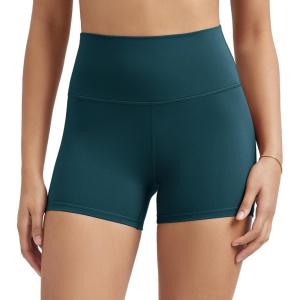 imageODODOS ODLIFT Compression Shorts for Women 4quot  6quot  8quot  10quot High Waist Workout Biker Shorts with Inner PocketForest Teal