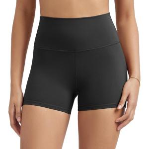 imageODODOS ODLIFT Compression Shorts for Women 4quot  6quot  8quot  10quot High Waist Workout Biker Shorts with Inner PocketOnyx Black