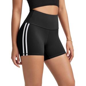 imageODODOS ODLIFT Compression Shorts for Women 4quot  6quot  8quot  10quot High Waist Workout Biker Shorts with Inner PocketPiping Black