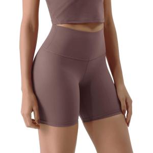 imageODODOS ODLIFT Compression Shorts for Women 4quot  6quot  8quot  10quot High Waist Workout Biker Shorts with Inner PocketPurple Taupe