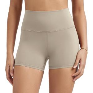 imageODODOS ODLIFT Compression Shorts for Women 4quot  6quot  8quot  10quot High Waist Workout Biker Shorts with Inner PocketShaker Beige