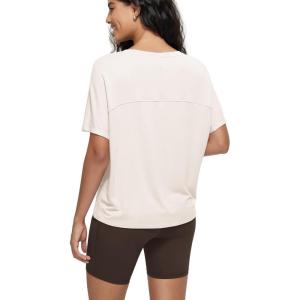 imageODODOS Womens Cozy French Terry Batwing Sleeveless Tee  Soft Crew Neck Curved Hem Relaxed Fit Casual ShirtsVanilla Ice