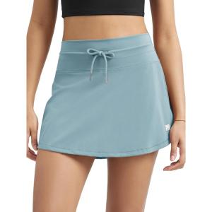 imageODODOS Womens Drawstring Tie Daily Skirts Builtin Shorts Athletic Golf Tennis Skorts with Ball PocketChambray