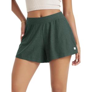 imageODODOS Womens Lounge Shorts Ultra Soft Stratum Tech 3quot Inseam Comfy Sleep Bottoms Moisture Wicking UPF 50 Casual ShortsAspen Heather