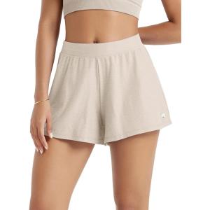 imageODODOS Womens Lounge Shorts Ultra Soft Stratum Tech 3quot Inseam Comfy Sleep Bottoms Moisture Wicking UPF 50 Casual ShortsEcru Heather