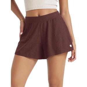 imageODODOS Womens Lounge Shorts Ultra Soft Stratum Tech 3quot Inseam Comfy Sleep Bottoms Moisture Wicking UPF 50 Casual ShortsJava Heather