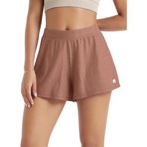 imageODODOS Womens Lounge Shorts Ultra Soft Stratum Tech 3quot Inseam Comfy Sleep Bottoms Moisture Wicking UPF 50 Casual ShortsTamarind Heather