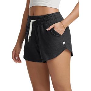 imageODODOS Womens Performance Shorts Ultra Soft Stratum Tech Mid Rise Relaxed Shorts with Pocket 3quot Inseam Moisture WickingBlack Heather