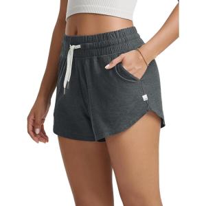 imageODODOS Womens Performance Shorts Ultra Soft Stratum Tech Mid Rise Relaxed Shorts with Pocket 3quot Inseam Moisture WickingCharcoal Heather