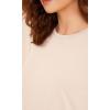 imageODODOS Modal Soft Short Sleeve Shirts for Women Crew Neck Yoga Tee Casual Workout TopsBeige