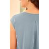 imageODODOS Modal Soft Sleeveless Shirts for Women Crew Neck Yoga Tee Summer Flowy Workout Tank TopsBlue Fog