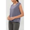 imageODODOS Modal Soft Sleeveless Shirts for Women Crew Neck Yoga Tee Summer Flowy Workout Tank TopsJacaranda
