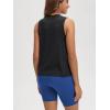 imageODODOS Womens Performance Tank Ultra Soft Stratum Tech Sleeveless Tee Shirts High Crew Neck Pullover TopBlack Heather