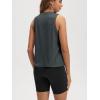 imageODODOS Womens Performance Tank Ultra Soft Stratum Tech Sleeveless Tee Shirts High Crew Neck Pullover TopCharcoal Heather