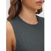 imageODODOS Womens Performance Tank Ultra Soft Stratum Tech Sleeveless Tee Shirts High Crew Neck Pullover TopCharcoal Heather