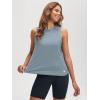 imageODODOS Womens Performance Tank Ultra Soft Stratum Tech Sleeveless Tee Shirts High Crew Neck Pullover TopDusty Blue Heather