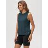 imageODODOS Womens Performance Tank Ultra Soft Stratum Tech Sleeveless Tee Shirts High Crew Neck Pullover TopNavy Heather