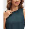 imageODODOS Womens Performance Tank Ultra Soft Stratum Tech Sleeveless Tee Shirts High Crew Neck Pullover TopNavy Heather
