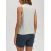 imageODODOS Womens Performance Tank Ultra Soft Stratum Tech Sleeveless Tee Shirts High Crew Neck Pullover TopSalt Heather