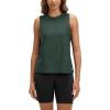 imageODODOS Womens Performance Tank Ultra Soft Stratum Tech Sleeveless Tee Shirts High Crew Neck Pullover TopAspen Heather