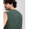 imageODODOS Mens Muscle Tee  Stratum Tech Performance Tank Ultra Soft Moisture Wicking UPF 50 Sleeveless ShirtsAspen Heather