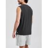 imageODODOS Mens Muscle Tee  Stratum Tech Performance Tank Ultra Soft Moisture Wicking UPF 50 Sleeveless ShirtsBlack Heather