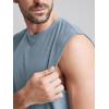 imageODODOS Mens Muscle Tee  Stratum Tech Performance Tank Ultra Soft Moisture Wicking UPF 50 Sleeveless ShirtsDusty Blue Heather