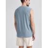 imageODODOS Mens Muscle Tee  Stratum Tech Performance Tank Ultra Soft Moisture Wicking UPF 50 Sleeveless ShirtsDusty Blue Heather