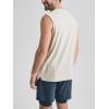 imageODODOS Mens Muscle Tee  Stratum Tech Performance Tank Ultra Soft Moisture Wicking UPF 50 Sleeveless ShirtsMilkweed Heather