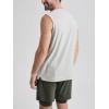 imageODODOS Mens Muscle Tee  Stratum Tech Performance Tank Ultra Soft Moisture Wicking UPF 50 Sleeveless ShirtsSalt Heather