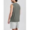 imageODODOS Mens Muscle Tee  Stratum Tech Performance Tank Ultra Soft Moisture Wicking UPF 50 Sleeveless ShirtsSmoke Heather