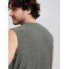imageODODOS Mens Muscle Tee  Stratum Tech Performance Tank Ultra Soft Moisture Wicking UPF 50 Sleeveless ShirtsSmoke Heather