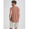 imageODODOS Mens Muscle Tee  Stratum Tech Performance Tank Ultra Soft Moisture Wicking UPF 50 Sleeveless ShirtsTamarind Heather