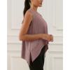 imageODODOS Modal Soft Sleeveless Crop Top for Women Athletic Tee Gym Workout Cropped Yoga TankDusty Rosewashed Long