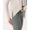 imageODODOS Long Sleeve Tee for Women with Thumb Hole Athletic Gym Workout Crop Tops Yoga ShirtsAbalone Beigewashed