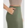 imageODODOS Modal Soft Midi Skirt for Women Back Slit High Waist Casual Long Pencil Skirts with PocketsDark Sage