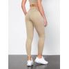 imageODODOS Tummy Control Compression Leggings for Women 25quot  28quot High Waist Workout Running Yoga PantsBeige